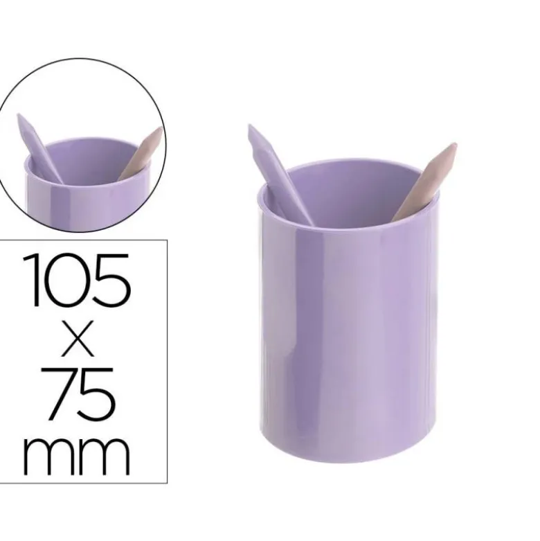 CUBILETE PORTALAPICES ARCHIVO 2000 ECOGREEN 100% RECICLADO COLOR MALVA PASTEL