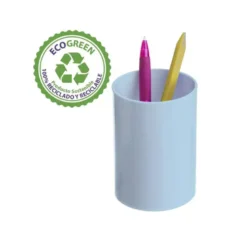 CUBILETE PORTALAPICES ARCHIVO 2000 ECOGREEN 100% RECICLADO COLOR AZUL PASTEL