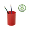 CUBILETE PORTALAPICES ARCHIVO 2000 ECOGREEN 100% RECICLADO ROJO