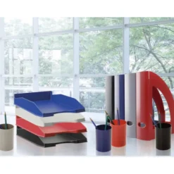 CUBILETE PORTALAPICES ARCHIVO 2000 ECOGREEN 100% RECICLADO ROJO