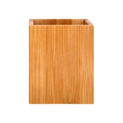 CUBILETE PORTALAPICES LIDERPAPEL ECOUSE BAMBU 8X8X10 CM