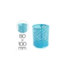 CUBILETE PORTALAPICES Q-CONNECT METAL REDONDO TURQUESA DIAMETRO 80 ALTURA 100 MM