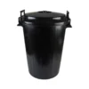 Cubo basura color negro tapa para bolsas 85 x 105 cm