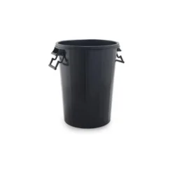 Cubo basura color negro tapa para bolsas 85 x 105 cm