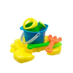 CUBO DE PLAYA AO ZHI PARA JUGAR CON LA ARENA SET 7 PIEZAS CANGREJO