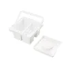 CUBO LIMPIADOR DE PINCELES LIDERPAPEL DE PLASTICO CON ASA TRANSPORTABLE 13X13X9 CM