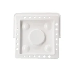 CUBO LIMPIADOR DE PINCELES LIDERPAPEL DE PLASTICO CON ASA TRANSPORTABLE 13X13X9 CM