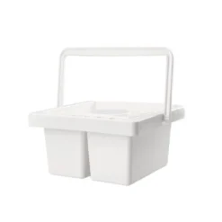 CUBO LIMPIADOR DE PINCELES LIDERPAPEL DE PLASTICO CON ASA TRANSPORTABLE 13X13X9 CM