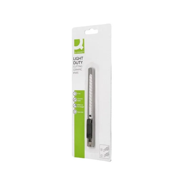 CUTER METALICO Q-CONNECT XD-C18 CUCHILLA ESTRECHA DE CERAMICA 122X10X4 MM