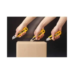 Cuter plastico Olfa cuchilla 18 mm retractil para zurdos