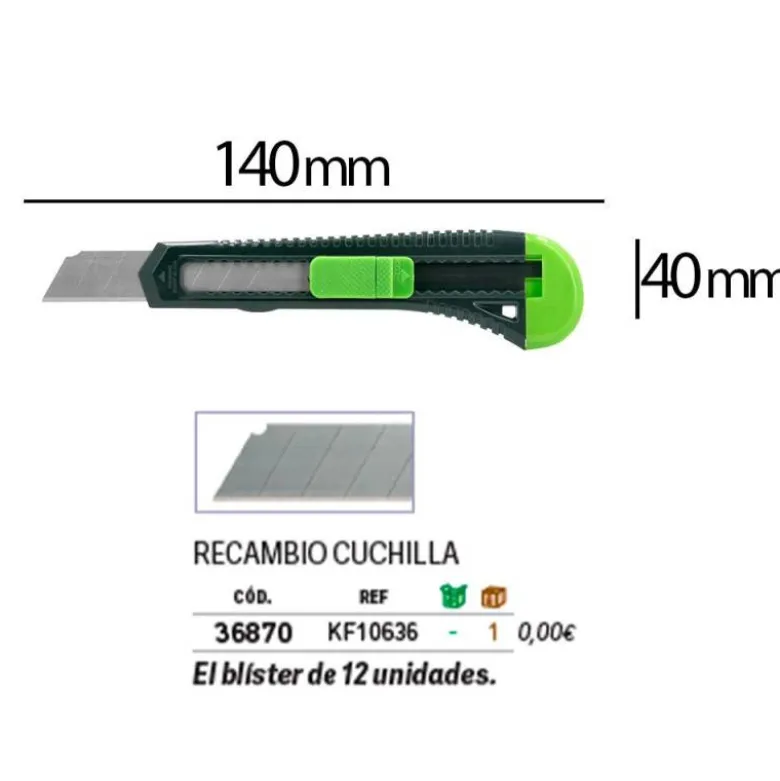 Cuter plastico Q-connect KF10632 Ancho 18mm