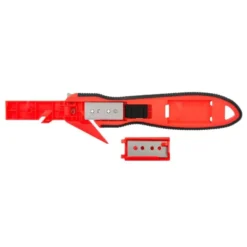 CUTER Q-CONNECT DE SEGURIDAD XD-G03 CON CUCHILLA ANCHA FIJA OCULTA PARA EVITAR CORTES CON 2 CUCHILLAS DE REPUEST0