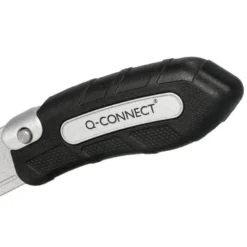CUTER Q-CONNECT PLEGABLE XD-925 CON MECANISMO DE CAMBIO RAPIDO CUCHILLA ANCHA MANGO ANTIDESLIZANTE