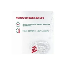 Desatascador de tuberias gel Wc Net energy botella de 1 litro