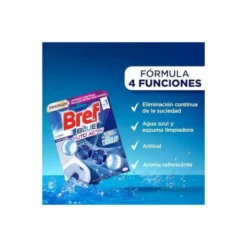 Desinfectante y ambientador marca Bref wc natural