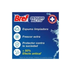 Desinfectante y ambientador marca Bref wc natural