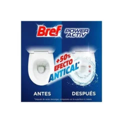 Desinfectante y ambientador marca Bref wc natural