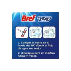 Desinfectante y ambientador marca Bref wc natural