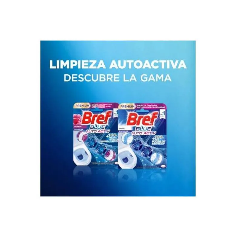 Desinfectante y ambientador marca Bref wc natural