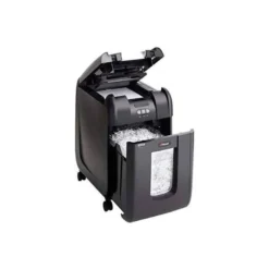 Destructora de documento Rexel auto capacidad 6 hojas destruye grapas y tarjetas de credito