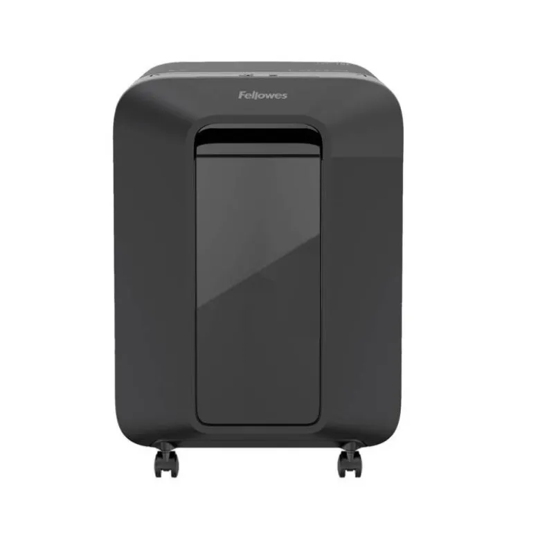 DESTRUCTORA DE DOCUMENTOS FELLOWES LX201 CAPACIDAD DE 15H SEGURIDAD P5 GRAPAS CLIPS Y TARJETAS 23 LITROS NEGRA