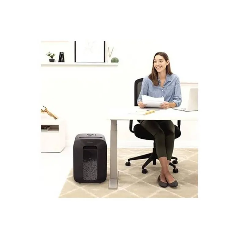 DESTRUCTORA DE DOCUMENTOS FELLOWES LX-45 CAPACIDAD DE CORTE 8 H SEGURIDAD P4 DESTRUYE GRAPAS CLIPS