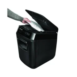 Destructora de Documentos Fellowes Automax 130C Corte en partículas 130 Hojas Automático 32L Nivel seguridad DIN en Negro