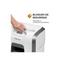 DESTRUCTORA DE DOCUMENTOS FELLOWES 15C CAPACIDAD 15H SEGURIDAD P4 GRAPAS CLIPS Y TARJETAS PAPELERA 19 L