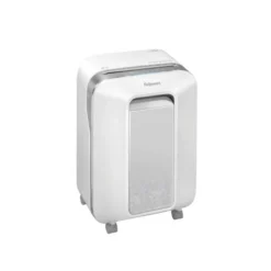 DESTRUCTORA DE DOCUMENTOS FELLOWES LX201 CAPACIDAD DE 15 H SEGURIDAD P5 CLIPS GRAPAS Y TARJETAS 23L BLANCA