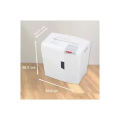 Destructora de Documentos HSM Shredstar X8 Corte en partículas 8 Hojas 18L Nivel seguridad P-4 en Blanco