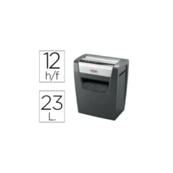 Destructora de documentos Rexel Momentum X312 en partículas 12 hojas 23 L Nivel de seguridad 3 en Negro