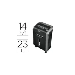Destructora de documentos fellowes ps-79ci capacidad de corte 16 h destruye tarjetas de credito grapas clips y cd