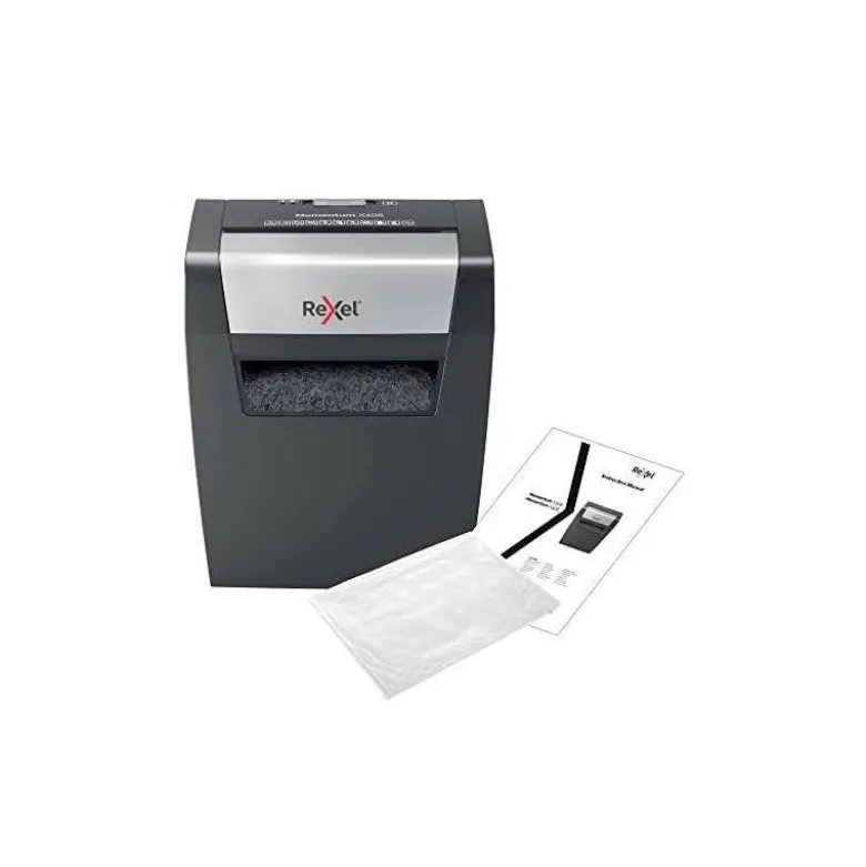DESTRUCTORA DE DOCUMENTOS REXEL MOMENTUM X406 P4 CAPACIDAD DE CORTE 6 HOJAS DESTRUYE GRAPAS Y CLIPS