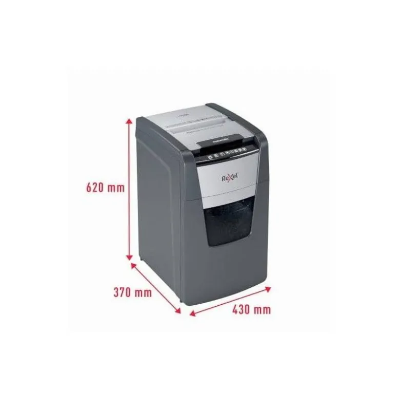 DESTRUCTORA DE DOCUMENTOS REXEL OPTIMUM AUTOFEDD+ 150X EU CAPACIDAD DE CORTE 150 HOJAS DESTRUYE GRAPAS Y CLIPS