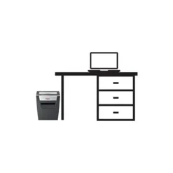 Destructora de documentos Rexel Momentum X410 en partículas 10 hojas 23 L Nivel de seguridad 4 en Negro