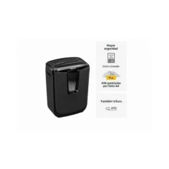 DESTRUCTORA DE DOCUMENTOS FELLOWES LX25 CAPACIDAD 6H SEGURIDAD P4 GRAPAS CLIPS Y TARJETAS PAPELERA 11,5 L