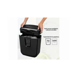 DESTRUCTORA DE DOCUMENTOS FELLOWES LX25 CAPACIDAD 6H SEGURIDAD P4 GRAPAS CLIPS Y TARJETAS PAPELERA 11,5 L