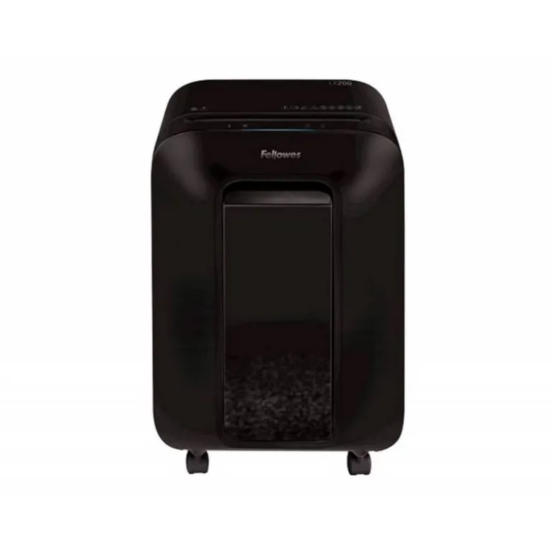 DESTRUCTORA DE DOCUMENTOS FELLOWES LX-200 CAPACIDAD DE CORTE 12 H SEGURIDAD P4 DESTRUYE GRAPAS CLIPS