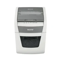 DESTRUCTORA DE DOCUMENTOS LEITZ IQ AUTO+ OFFICE 50 CAPACIDAD DE CORTE 50 HOJAS DESTRUYE GRAPAS Y CLIPS