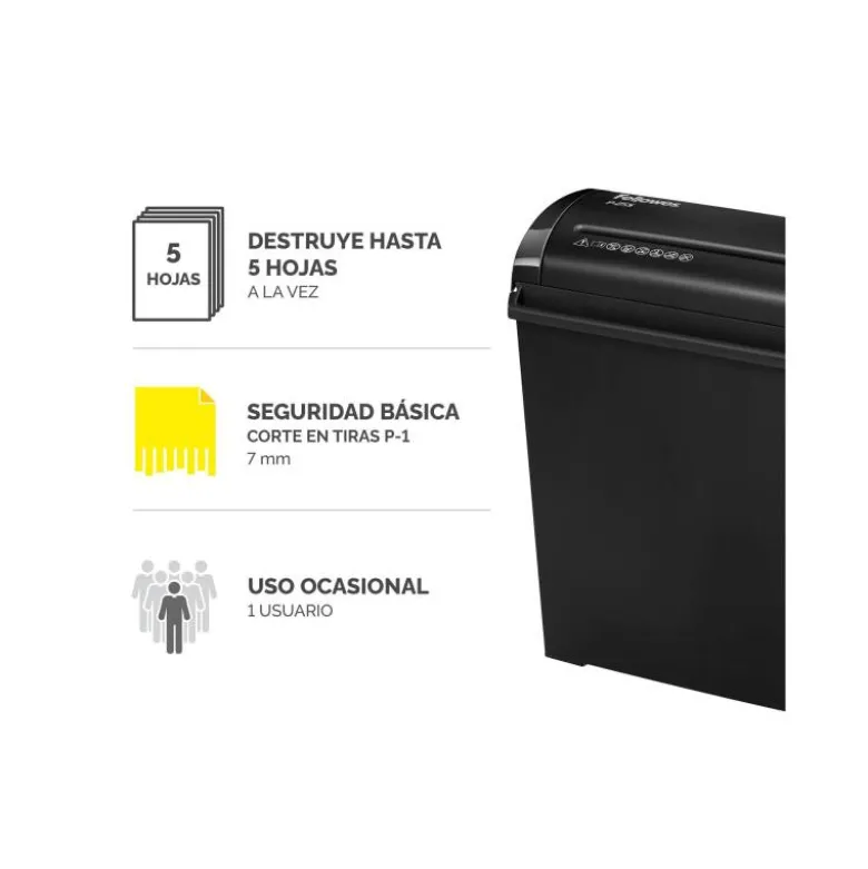 Destructora de documentos marca Fellowes P-25S