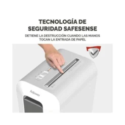 DESTRUCTORA DE DOCUMENTOS FELLOWES LX65 CAPACIDAD 10H SEGURIDAD P4 DESTRUYE GRAPAS CLIPS Y TARJETAS
