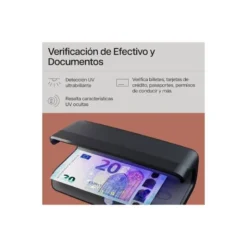 DETECTOR DE BILLETES FALSOS SAFESCAN 55 CON TRES LUCES LED ULTRAVIOLETA MODO ENCENDIDO/ESPERA