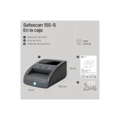 Detector y contador de Billetes Falsos Safescan 155-s con 7 puntos de verificacion