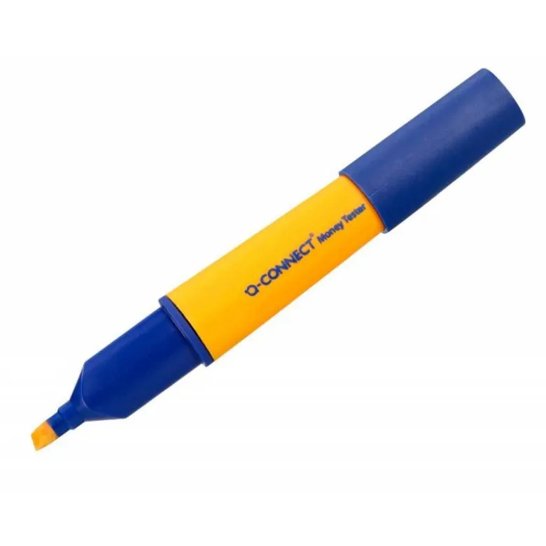 Detector billetes falsos.Rotulador Q-Connect Euro Tester