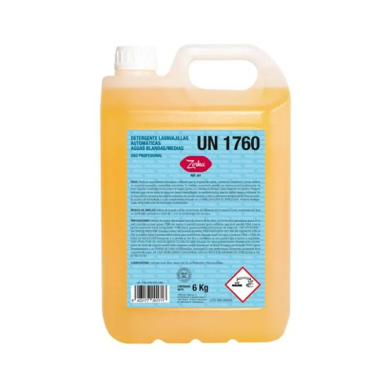 DETERGENTE LAVAVAJILLAS ZORKA AUTOMATICAS AGUAS BLANDAS/MEDIAS 6 KG