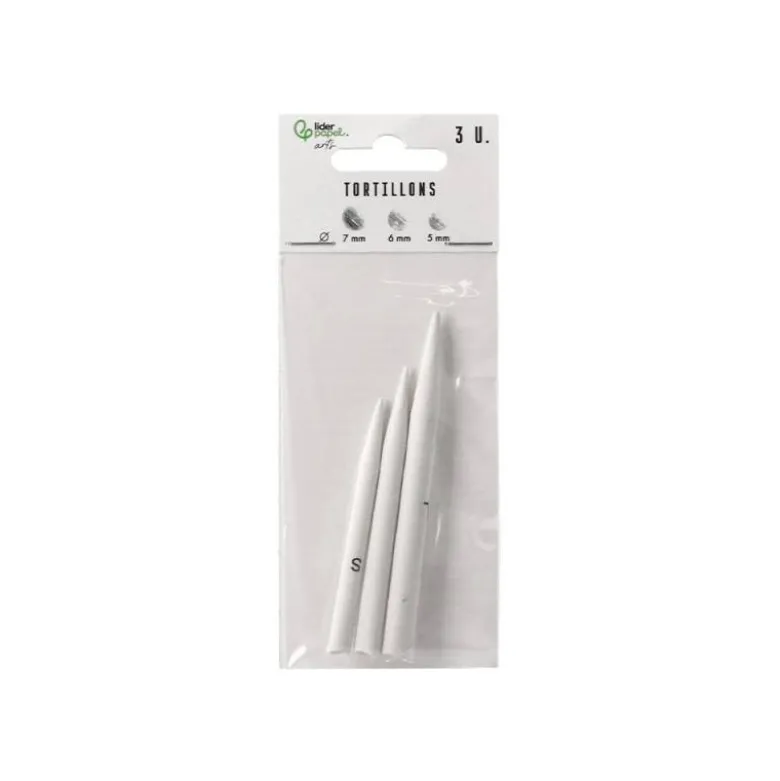 DIFUMINO LIDERPAPEL BOLSA DE 3 UNIDADES DIAMETROS SURTIDOS 70 MM / 80 MM / 90 MM