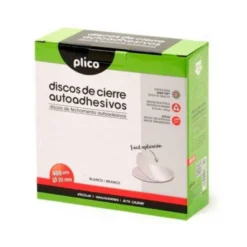 DISCO DE CIERRE PLICO VELCRO AUTOADHESIVO 20 MM DIAMETRO COLOR NEGRO CAJA DE 400 UNIDADES
