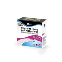 DISCO DE CIERRE PLICO VELCRO AUTOADHESIVO MINI 10 MM COLOR BLANCO CAJA DE 400 UNIDADES