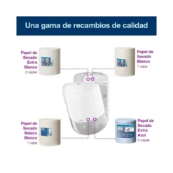 Dispensador higienico marca Tork elevation m2 de papel