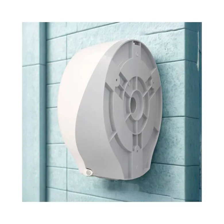 DISPENSADOR PAPEL HIGIENICO INDUSTRIAL BUNZL BUGA FABRICADO EN ABS COLOR BLANCO